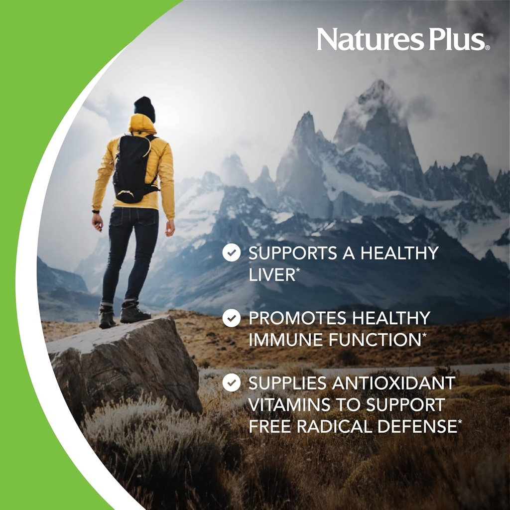Natures Plus AgeLoss Liver Support - 90 Capsules - with Artichoke, Milk Thistle & Choline - Vegetarian, Gluten Free - 30 Servings 4