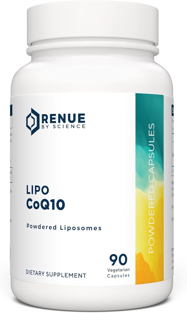 Renue By Science CoQ10 - Coenzyme Q10 as Ubiquinol CoQ10 | High Strength Liposomal CoQ10 200mg Supplement | 90 Co Q10 Capsules | Non-GMO & Allergen Free | Made in The USA Third-Party Tested 2