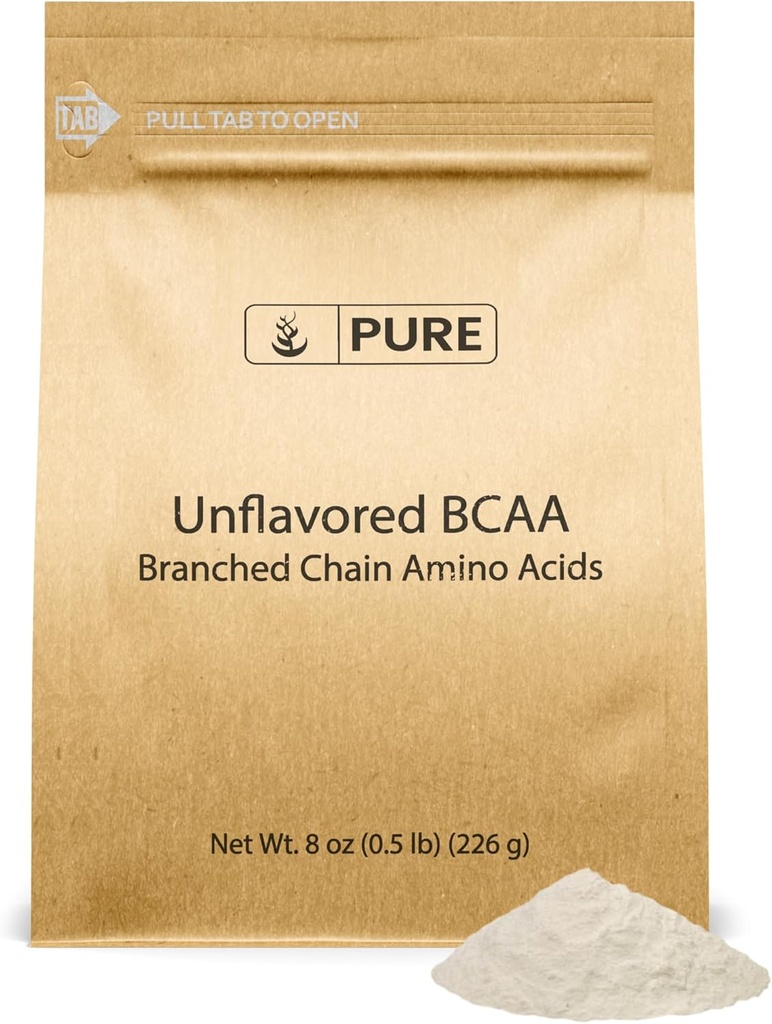 Pure Original Ingredients Unflavored Instantized BCAA (8oz) Powder, Branched Chain Essential Amino Acids, Supplement (8 Ounce) 2