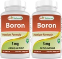 Best Naturals Boron Supplements 5 mg 240 Tablets (240 Count (Pack of 2)) 2
