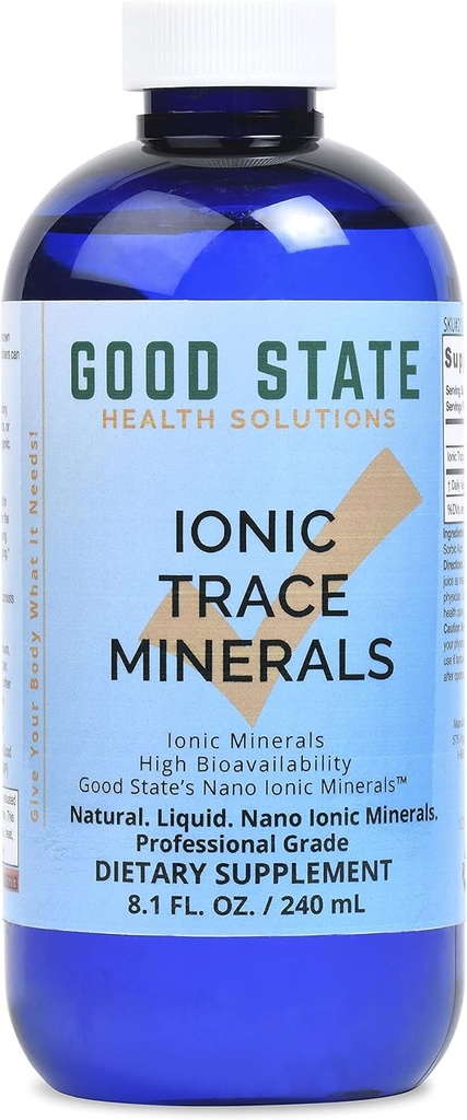 Good State Liquid Ionic Trace Minerals (96 servings at 125 mg - 8 fl oz) 2