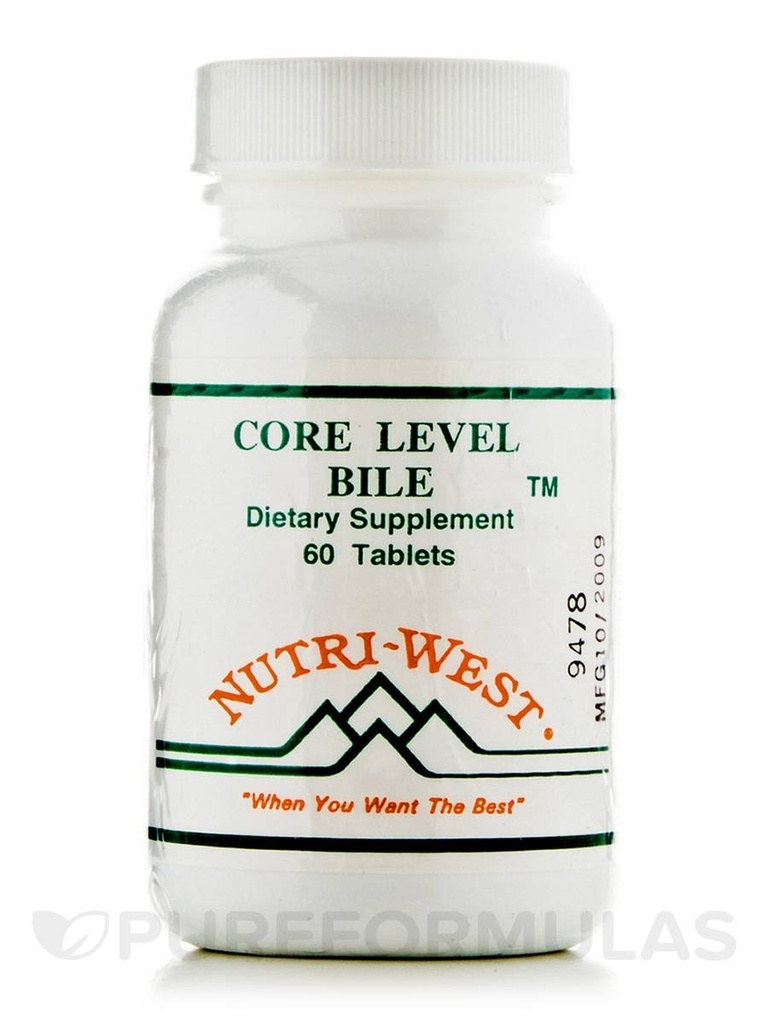 Core Level Bile - 60 Tablets by Nutri West 2