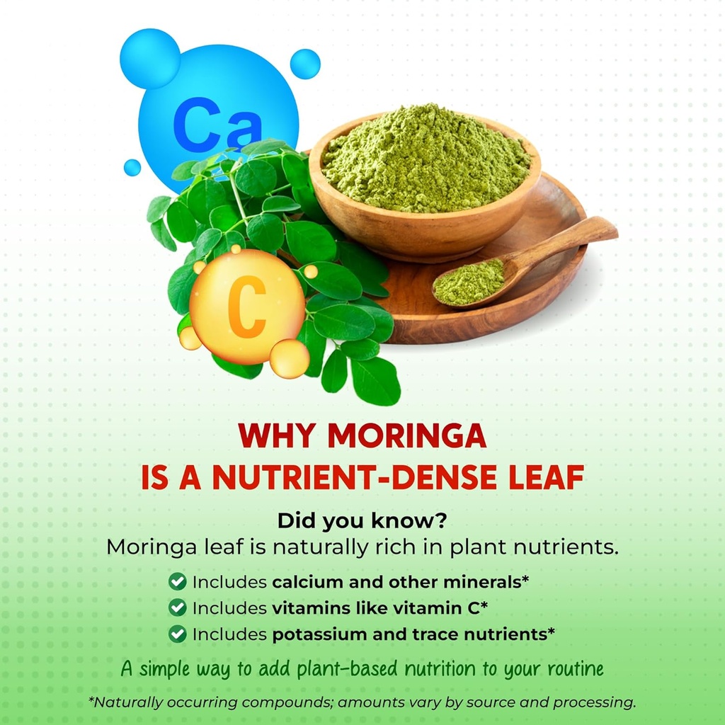 Moringa, Turmeric, Ginger Root, Ceylon Cinnamon, Boswellia - Made in USA 3