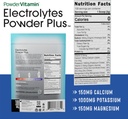 PowerVitamin Unflavored Electrolytes Powder No Sugar for Daily Energy - Keto Electrolytes - Hydration Powder with 1000mg Potassium, 120mg Calcium, Magnesium, No Stevia, 100 Servings 3