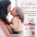 Mother Nutrient Cranberry Gummies Supplement for Women & Kids- Urinary Tract Health- Less Tart & 90% Less Sweet, Gluten-Free, Non-GMO, Vegan - Pure Cranberry Extract 1000mg - 100 Count. 3