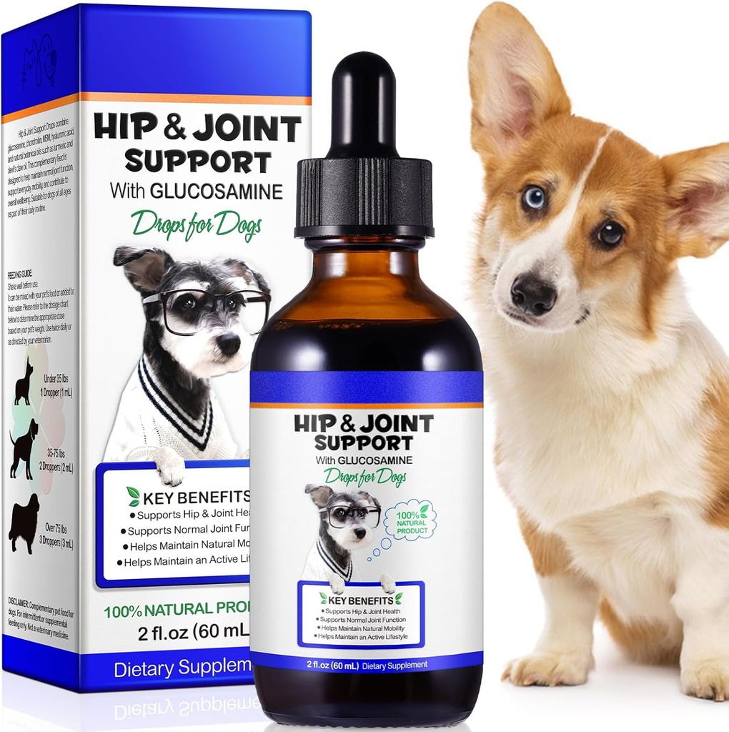 Dog Joint Aid & Relief Supplement with Chondroitin & Glucosamine HCl – Relieves Joint Pain & Reduces Inflammation for Senior Dogs, Active Adults & Puppies 2
