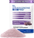 L-ARGININE PRO Supplement Powder | 30 Packets Single Serve Travel Size | 5,500mg of L-arginine Plus 1,100mg L-Citrulline, Grape 2