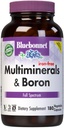 Bluebonnet Multi Mineral Plus Boron Vegetarian Capsules without Iron,White 90 Count 5