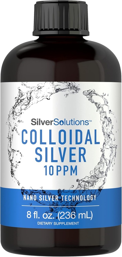 Carlyle Colloidal Silver | 10 PPM | 8 oz (236 mL) | Nano Silver Technology Solutions | Vegetarian, Non-GMO, & Gluten Free Supplement 2