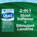 Colace 2-In-1 Stool Softener & Stimulant Laxative Tablets, Gentle Constipation Relief in 6-12 Hours, 30 Count 6