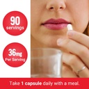 Force Factor, Iron Supplement for Women and Men, Non-Constipating, Gentle on The Stomach, Iron Bisglycinate 36mg, 90 Vegetable Capsules 5