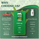 Peruvian Naturals Chanca Piedra Stone Breaker 180 Capsules - Kidney Stone Dissolver & Gallbladder - 1500mg per Serving - Chancapiedra Stonebreaker for Bladder Cleanse & Urinary Tract - Vegan, Non GMO 6