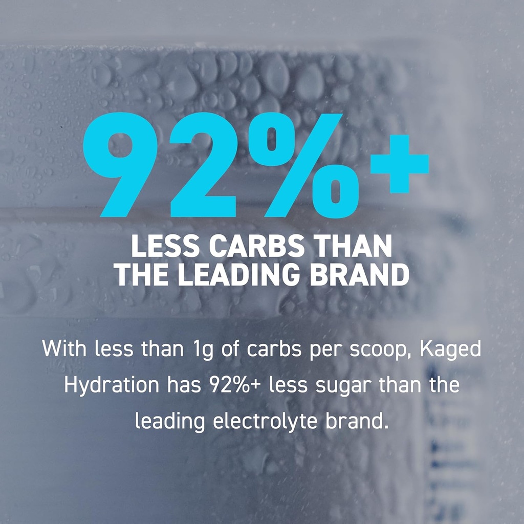 Kaged Hydration Electrolytes Powder | Strawberry Yuzu | Hydra-Charge Sports Drink Mix | Pre, Post, Intra Workout | Low Carb, Vegan, Gluten Free | Supplements for Men & Women | 60 Servings 5