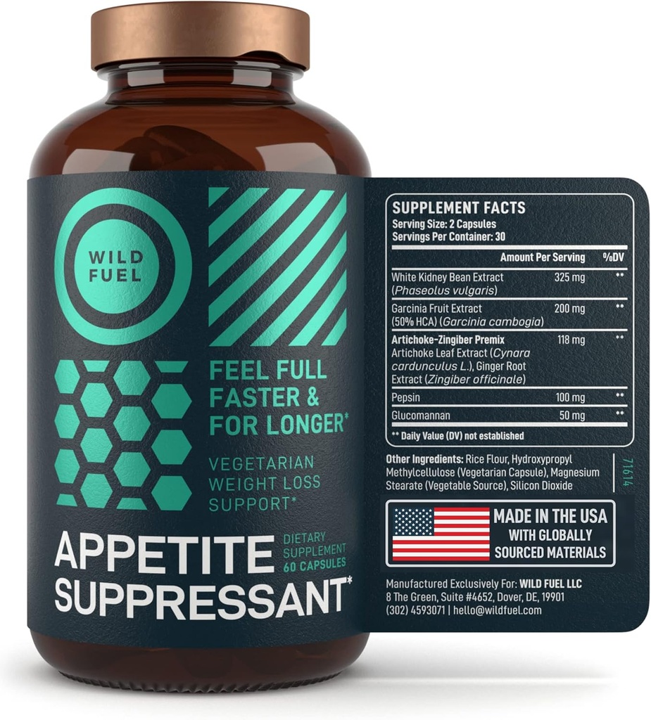 WILD FUEL Digestive Enzyme and Appetite Suppressant Diet Support Bundle 3