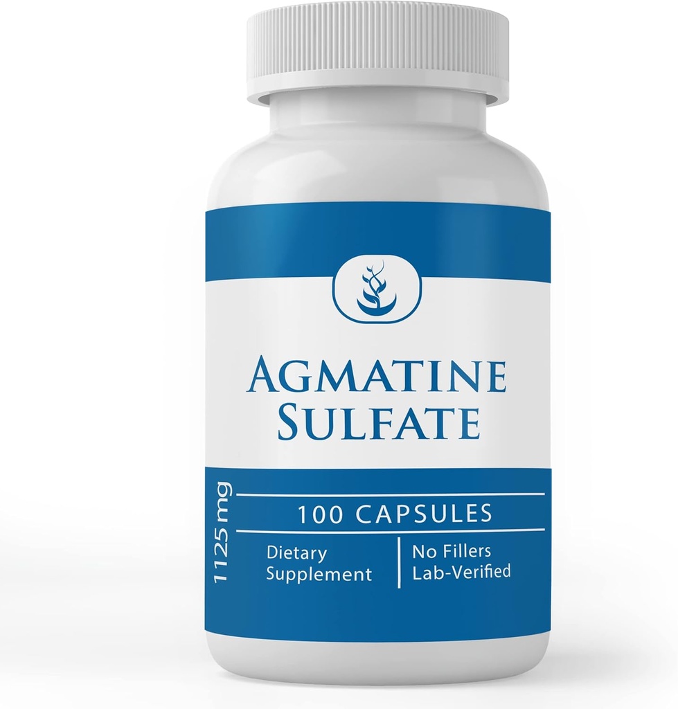 PURE ORIGINAL INGREDIENTS Agmatine Sulfate, (100 Capsules) Always Pure, No Additives Or Fillers, Lab Verified 2