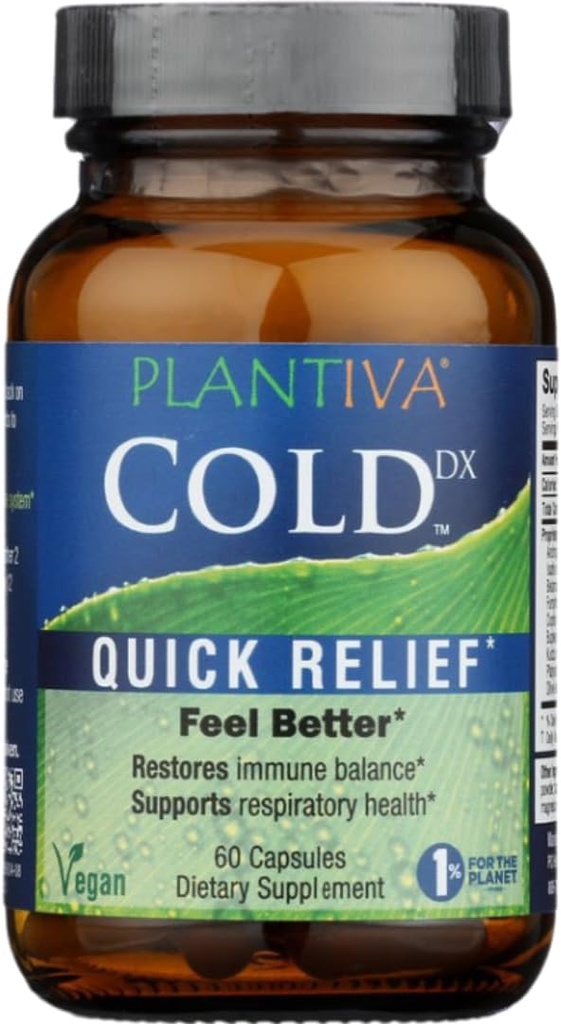 ColdDx Natural Herbal Defense & Respiratory Health Support Supplement - Non-Drowsy, Stimulant Free, Quick Relief - Vegan, Plant-Based - 60 Capsules 2