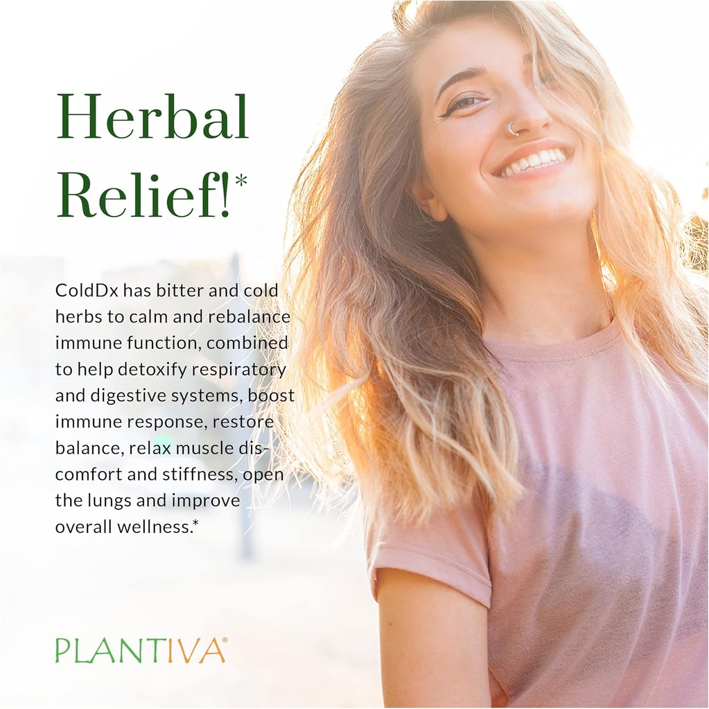 ColdDx Natural Herbal Defense & Respiratory Health Support Supplement - Non-Drowsy, Stimulant Free, Quick Relief - Vegan, Plant-Based - 60 Capsules 4