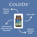 ColdDx Natural Herbal Defense & Respiratory Health Support Supplement - Non-Drowsy, Stimulant Free, Quick Relief - Vegan, Plant-Based - 60 Capsules 5