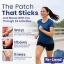 Re-lieved 4% Lidocaine Patches Maximum Strength - Aluminum-Free, Water Resistant and USA Made -Superior Sticking Pain Relief Patches Quickly Relieves Back, Joints and Muscle Pain-3x6 Inches(10 Count) 3