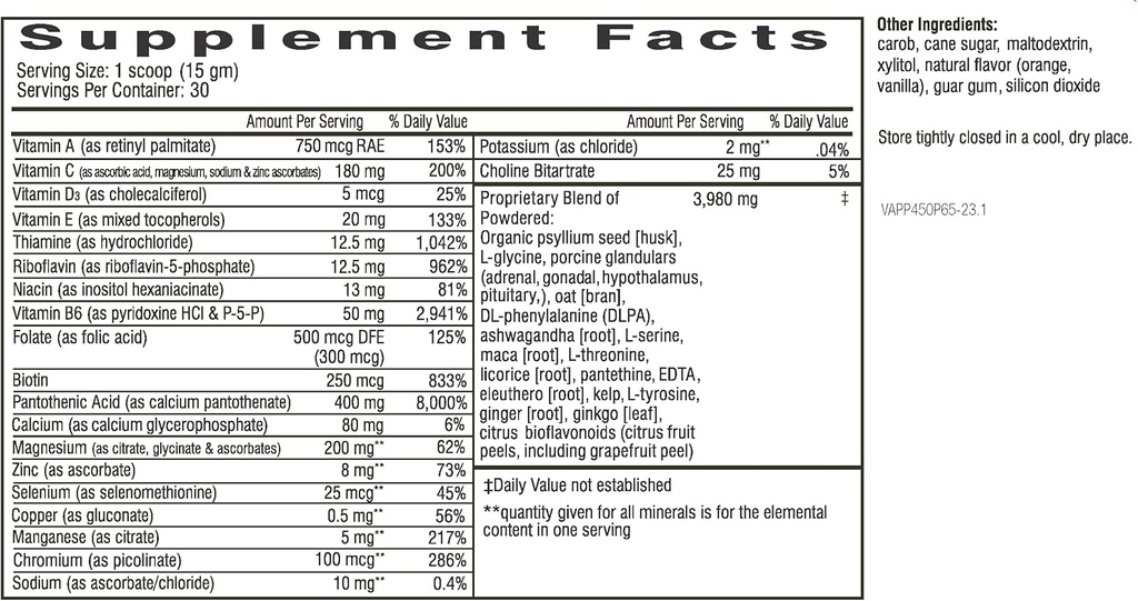 Dr. Wilson's Adrenal Power Powder 450 gram Powder 5
