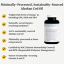 Big Bold Health Dutch Harbor Omega Maintain Softgels - Premium Alaskan Cod Liver Oil (120 Count) - Sustainably Sourced Omega-3 Supplement with EPA, DHA, DPA - Natural Vitamins A & D - MSC Certified 3