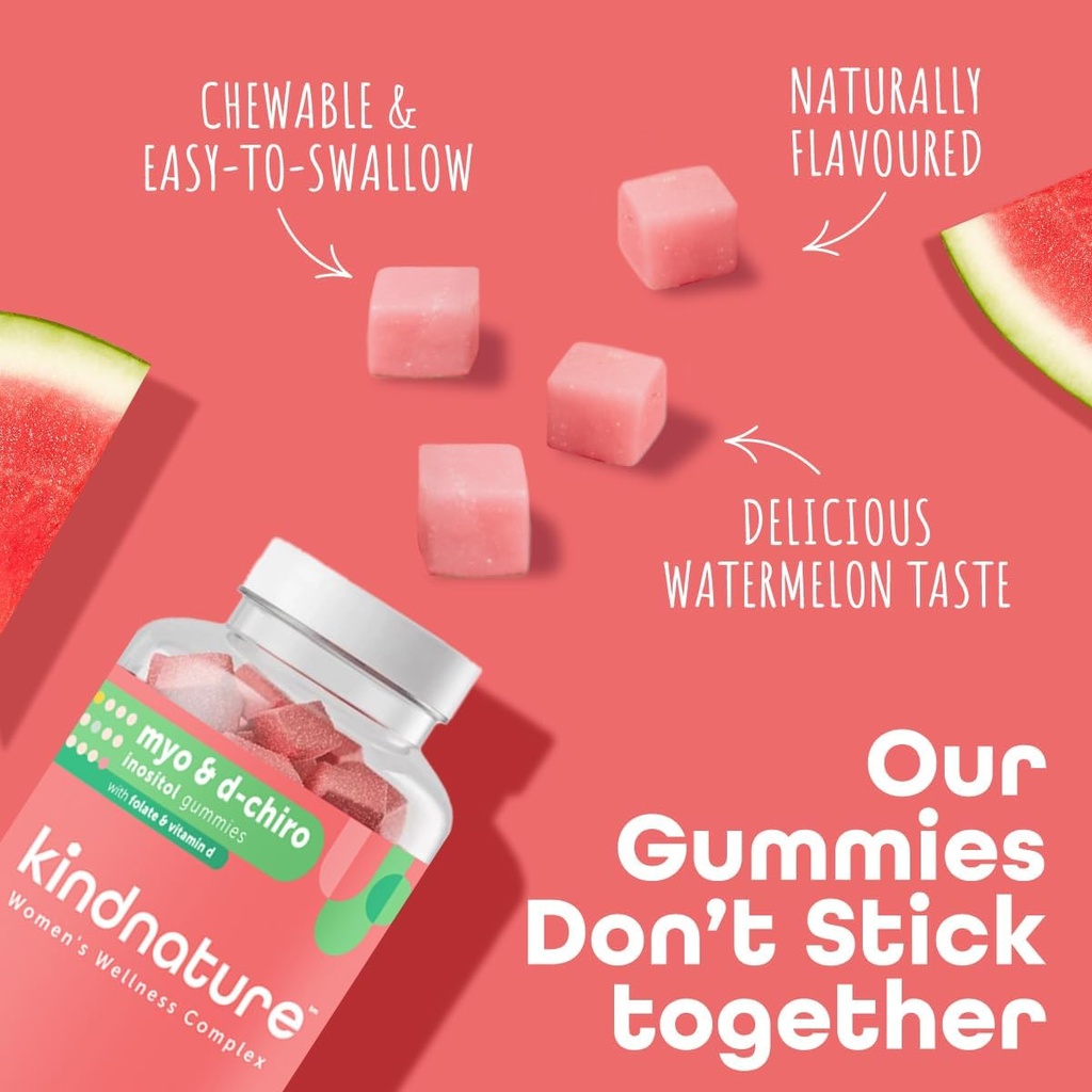 kindnature Myo-Inositol & Vitamin B1 Wellness Bundle - Hormonal Balance & Nervous System Support Gummies 4