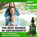 HERBIFY Cilantro Tincture - Herbal Cilantro Supplement for Detox - Rich Source of Antioxidants - Supports Heart and Body Cleanse - Made in USA - Cilantro Extract 4 Fl Oz 5