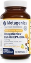 Metagenics OmegaGenics Fish Oil EPA-DHA 720 mg - Omega-3 Fish Oil Supplement - High Potency - for Heart Health, Musculoskeletal Health & Immune System Health* - with DHA & EPA - 60 Softgels 2