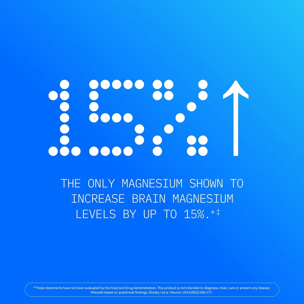 Magnesium L-Threonate Supplement (Magtein), 90 Capsules | Clinically Supported for Brain Health | Optimize Learning, Memory & Focus | 3rd Party Tested 5