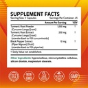 Turmeric Curcumin, 1200 mg Turmeric Root Extract & Powder, Standardized to 95% Curcuminoids, High Potency Joint Health Support, Enhanced Absorption with Black Pepper, 90 Vegan Caps 3