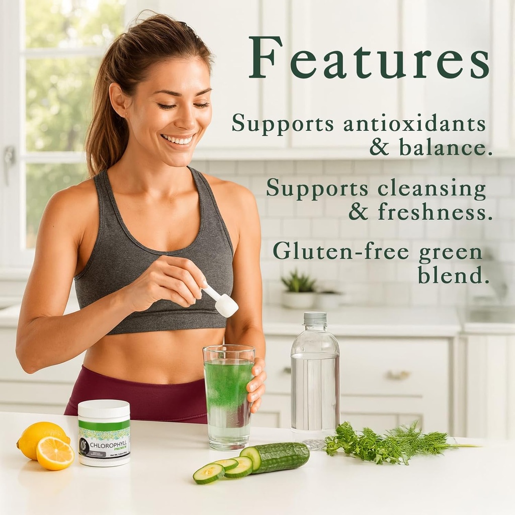 Epic Black Label Premium Chlorophyll Powder Dietary Supplement. Natural Chlorophyll That is Potent and Effective, Easy to Take with a Touch of Mint. 6