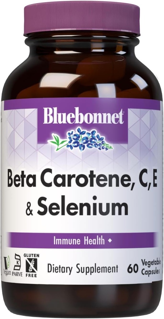 BlueBonnet Beta Carotene C and E Plus Selenium Vegetarian Capsules, 120 Count, White 5