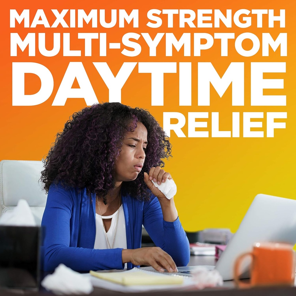 Basic Care Vapor Ice Day and Night Severe Cold and Flu Relief Caplets, Maximum Strength Medicine, Combo Pack, 48 Count 4