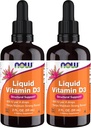 NOW Supplements, Liquid Vitamin D-3, Strong Bones*, Structural Support*, 2-Ounce (Pack of 2) 2