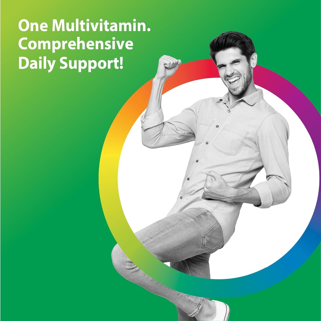 Rainbow Light Multivitamin for Men, Vitamin C, D & Zinc, Probiotics, Men's Multivitamin Provides High Potency Immune, Heart, & Liver Support, Non-GMO, Vegetarian, 120 Tablets 4