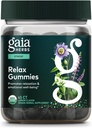 Gaia Herbs Relax Gummies - Supports Calm Feelings - with Organic Apple Juice & Lemon Juice Concentrate - 45 Gummies (15 Servings) 2