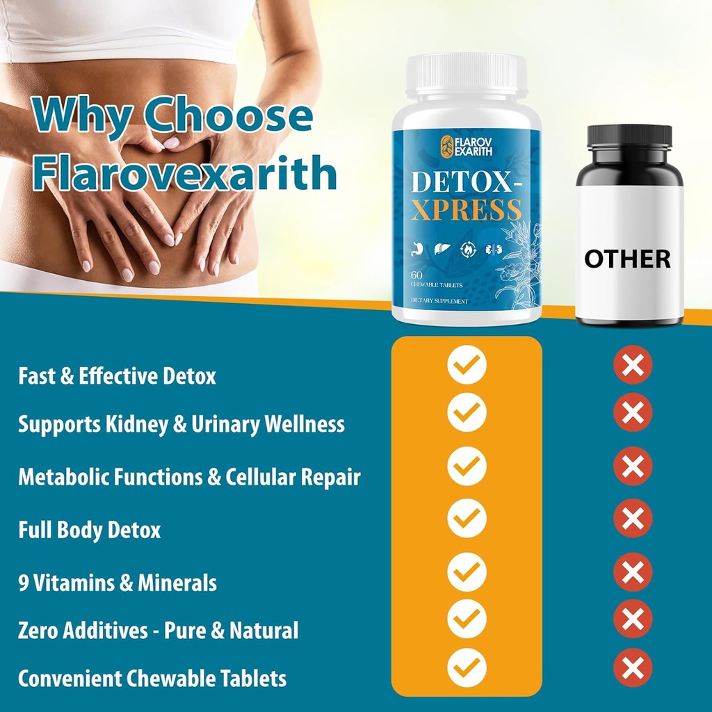 Canna Cleanse, Liver Cleanse Detox & Repair Chewable Tablets, Milk Thistle Supplement, Fast-Acting Body Detox for Women & Men, Toxin Flush for Liver, Kidney, Digestion & Metabolism, 120 Tablets 5