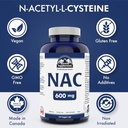 Summit Supplements - NAC Supplement 600mg, Nac n-Acetyl cysteine, Supports Antioxidant Glutathione Levels, Immune System Support, Liver Support - Product of Canada - 150 Capsules 4
