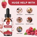 (2 Pack) Magnesium Glycinate Liquid Drops with Citrate & Taurate - High Absorption 1000mg Liquid Magnesium Complex with D3, GABA, L-theanine for Cognition, Muscle & Focus, Raspberry Flavor - 30mL 4