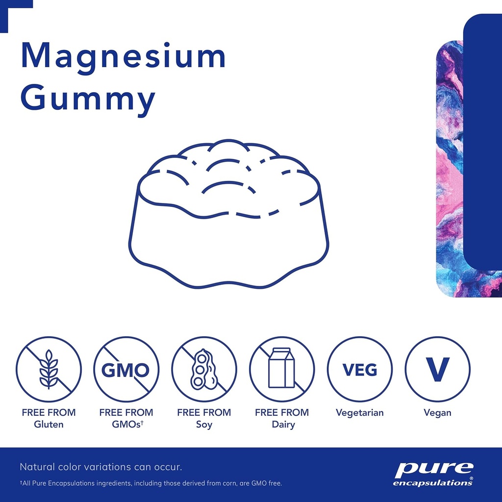 Pure Encapsulations Magnesium Gummy - Magnesium Citrate - Supports Heart Health & Relaxation* - for Children & Adults - Vegan & <0.5g Sugar per Gummy - 60 Gummies 4