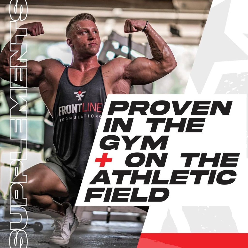 Frontline Fomulations CLA, Cortisol Suppressant, Stimulant Free, Enhances Energy and Metabolism, Increased Energy and Endurance, Train Harder, Recover Faster, Veteran Owned and Operated (90 Servings) 5