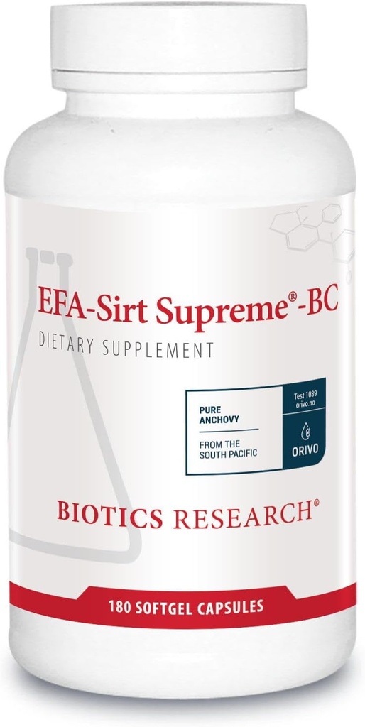 Biotics Research EFA-SIRT Supreme-BC EPA, DHA, GLA from Black Currant Seed Oil, Natural Mixed Tocopherols Cardiovascular Health Joint Comfort and Flexibility, 180 softgel Capsules 2