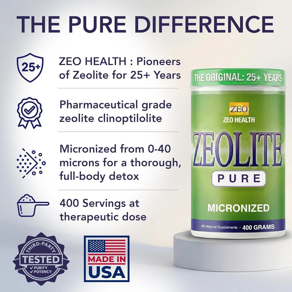 Zeolite Pure | Full Body Detox Cleanse for Women, Men, Adults | Supports Energy, Gut Health, Mental Clarity, & Optimal Inflammation Response | The Original Zeolite Powder (400 Servings) 3