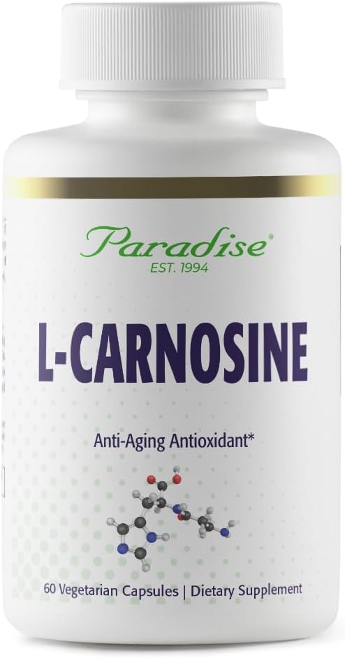 Paradise Herbs L-Carnosine, Super Potent, Ultra Pure, Antioxidant, Vegan, Non GMO, Gluten Free, 60 Vegetarian Capsules 2