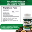 Mother Nature USDA Organic Maca Root Black + Red + Yellow Capsules Peruvian Maca for Men & Women 1600mg, Vegan Pills, Supports Mood, Hormonal Balance Reproduction & Energy (90ct) 4