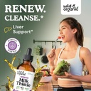 Wild & Organic Dandelion Root Tincture 4 fl oz & Milk Thistle Tincture 4 fl oz 5