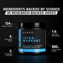Kaged Intra-Workout Powder In-Kaged BCAAs, L-Citrulline & Beta-Alanine for Endurance 124mg Organic PurCaf Caffeine Coconut Water Powder 20 Servings Blue Raspberry 3