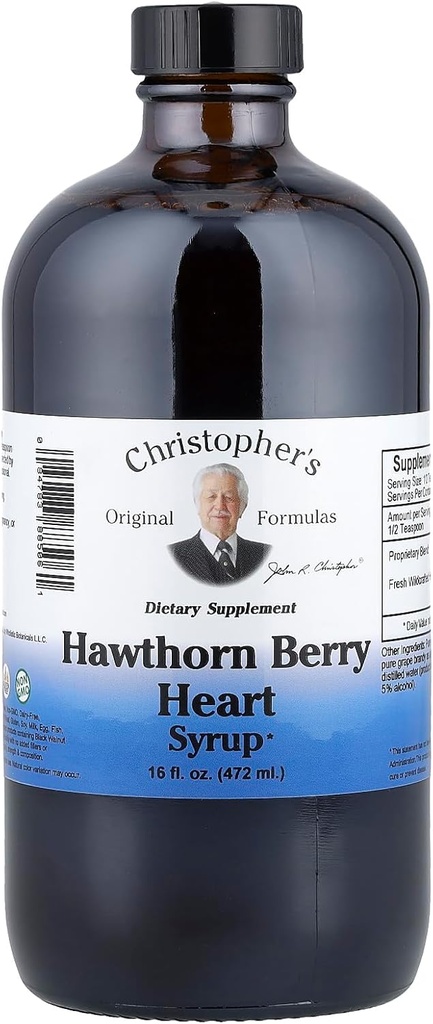 Christopher's Original Formulas Hawthorn Berry Heart Syrup - 16 fl oz | Natural Herbal Blend for General Wellness 2
