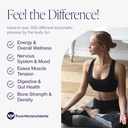 Pure Magnesium Citrate Powder to Support Sleep, Muscle & Bone Health, Energy, Heart & Digestion. Unflavored Magnesium Powder Drink Mix, Vegan, 60 Servings 3