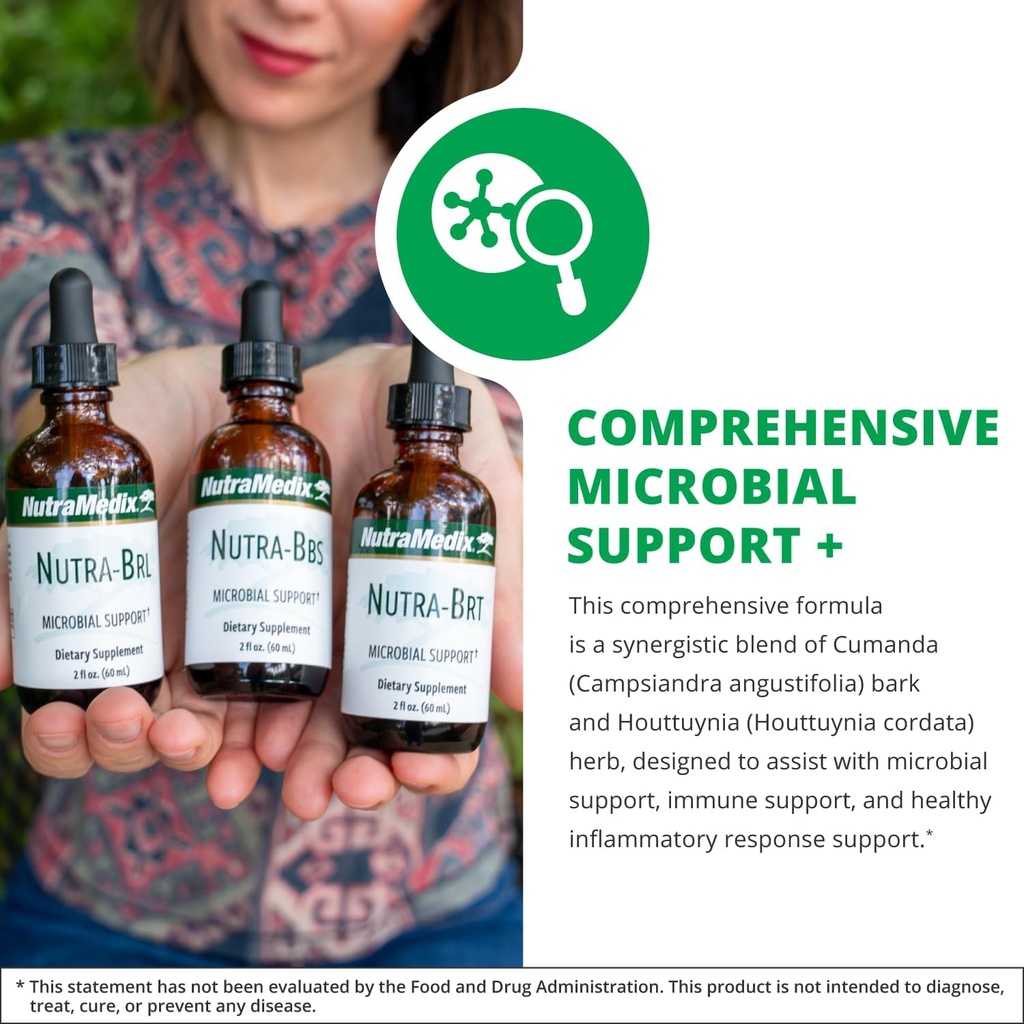 NutraMedix Nutra-BRT - Immune Support Supplement + Herbal Extract - Huacapurana Bark + Houttuynia Leaf Herbal Supplements for Immune Defense - (4 oz) 4